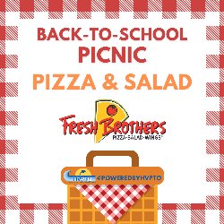 Back-to-School Picnic Pizza & Salad - Fresh Brothers - #PoweredByHVPTO